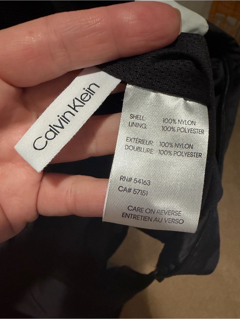 Calvin Klein Black and White Colorblock Windbreaker Jacket - Picture 8 of 10